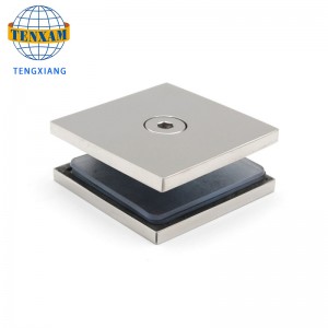 Китайский Производитель Стекло Холдинг Зажимы Chrome 2 * 2 дюймовый Клип Латунный Стекло Дверной Дверь Зажим Дверь&Оконные Шарниры 8-12 мм Стандарт ванной