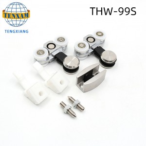 Продажа горячей продажи висит колеса из нержавеющей стали стеклянный ролик стекла