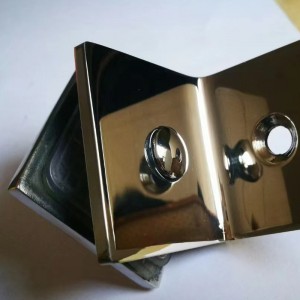 90 градусов Душевая комната Ванная комната Стеклянная дверь квадратный клип